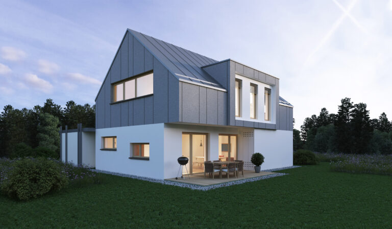 Vizualizacije JUBHome hiše Modern 132 F